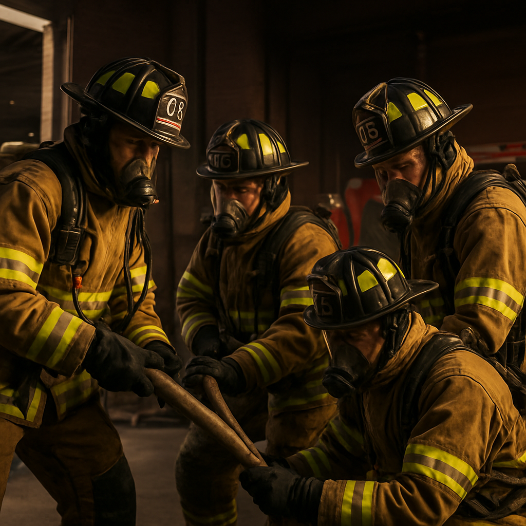 Florida firefighters in action